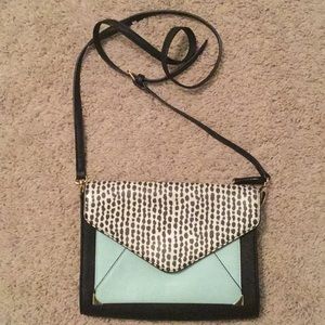 Aldo crossbody bag Dalmatian and Tiffany blue